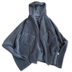 L.L. Bean Cozy Gray Sherpa Wearable Throw